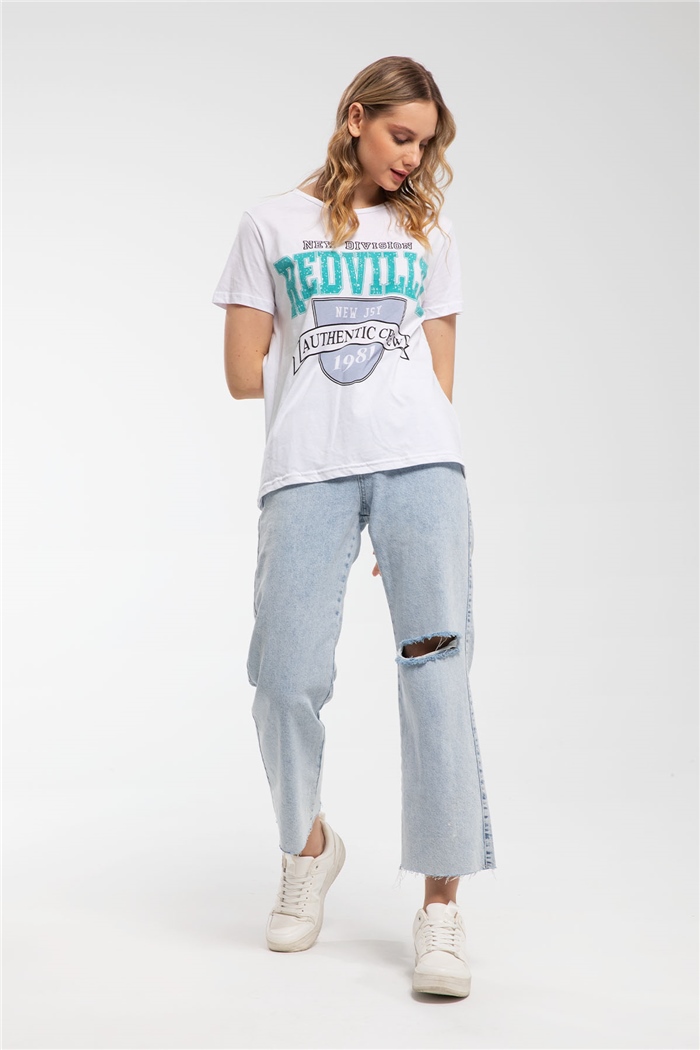 Nisan T-Shirt  BEYAZ  N21-1088