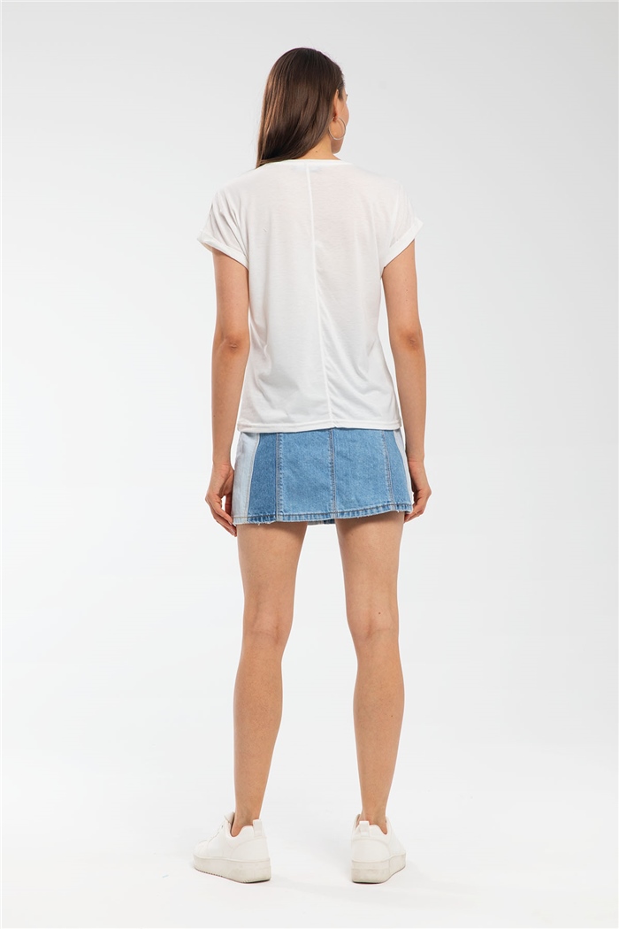 Nisan T-Shirt  EKRU  N21-1089