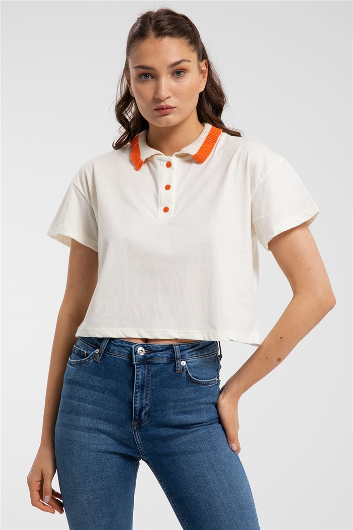 Nisan T-Shirt  EKRU  N21-1099