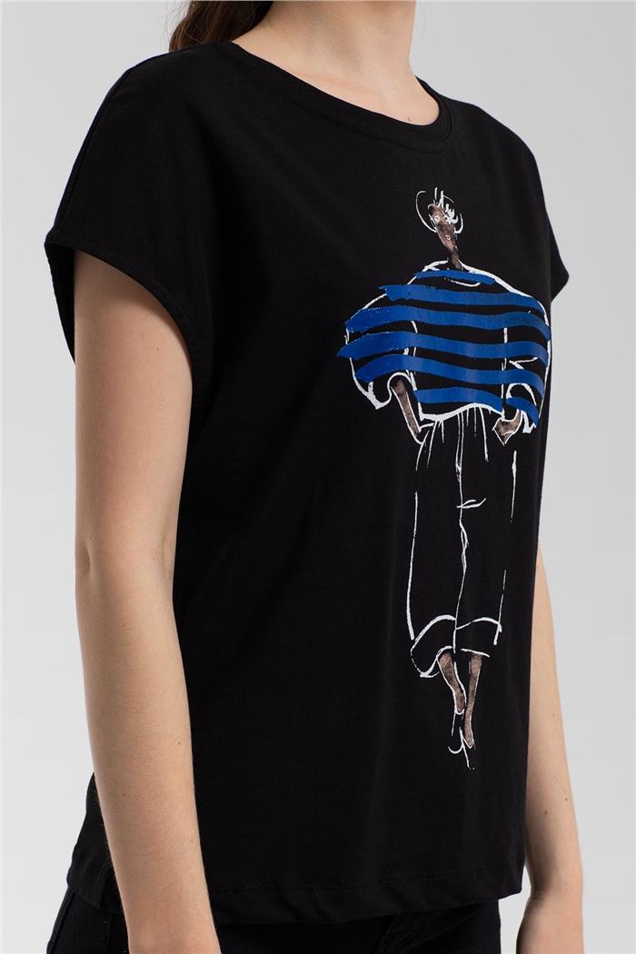 Nisan T-Shirt  SİYAH  N21-1085