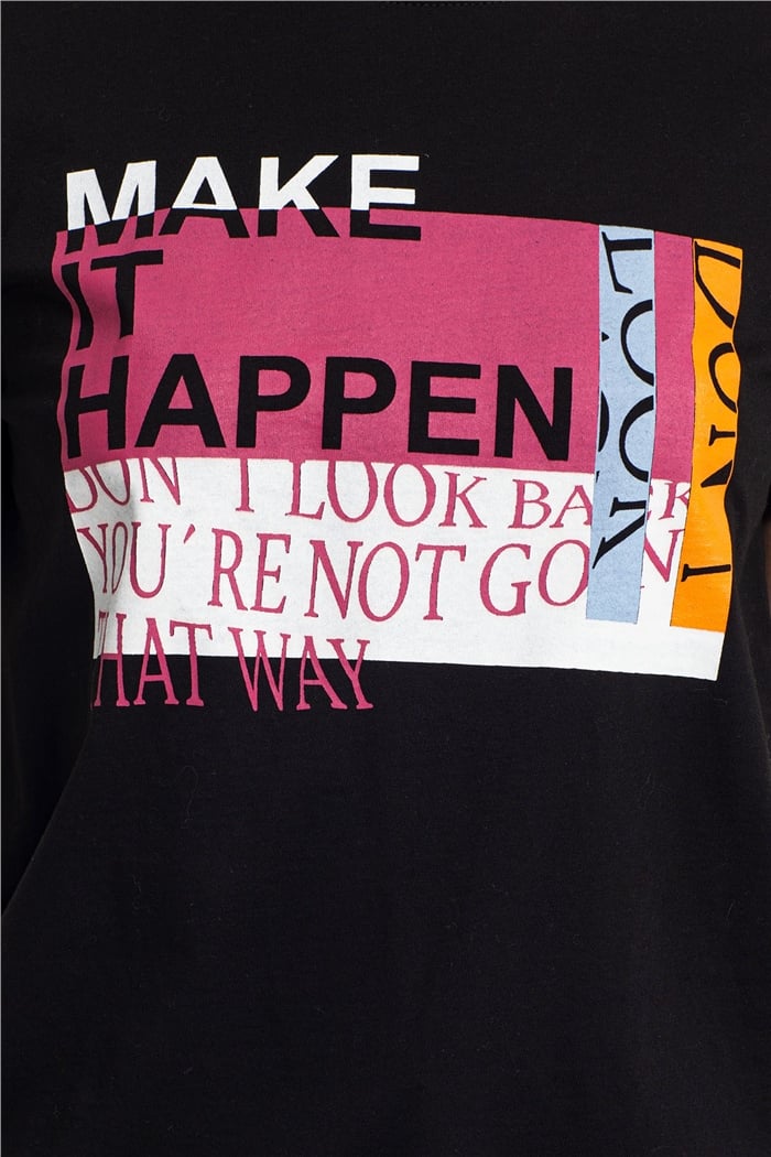 Nisan T-Shirt  SİYAH  N21-1086