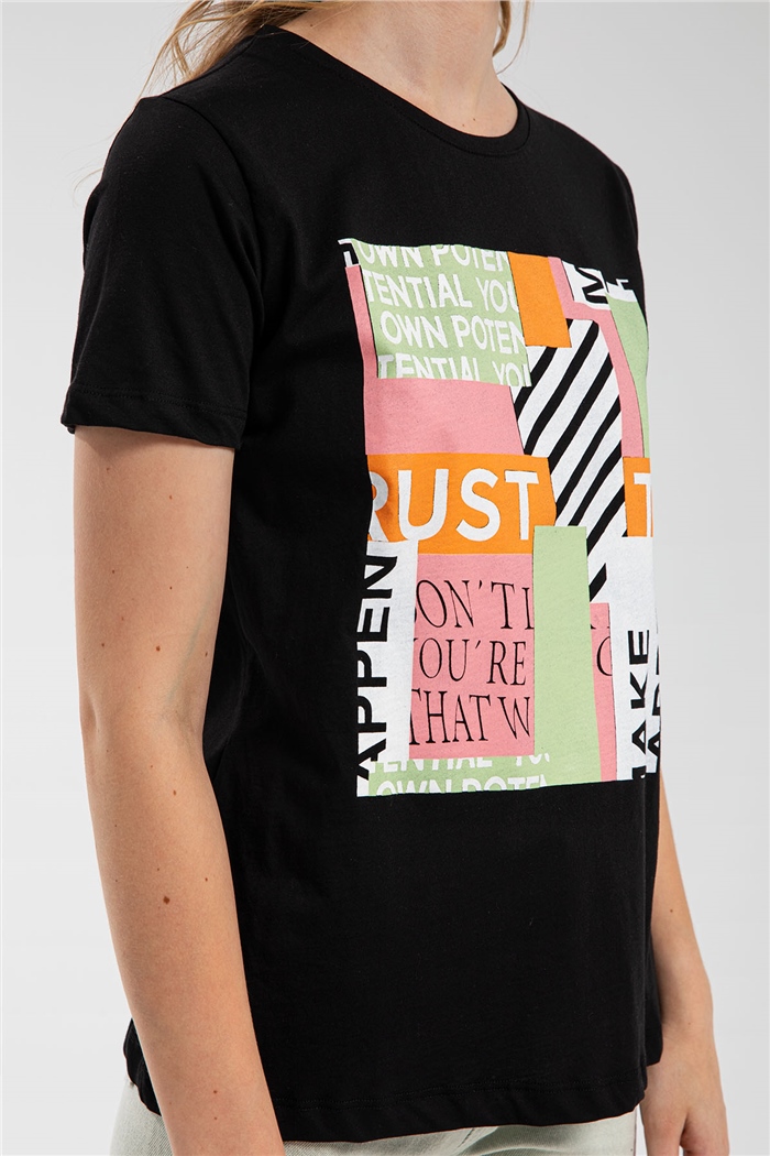 Nisan T-Shirt  SİYAH  N21-1087
