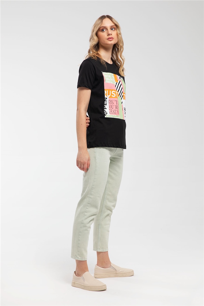 Nisan T-Shirt  SİYAH  N21-1087