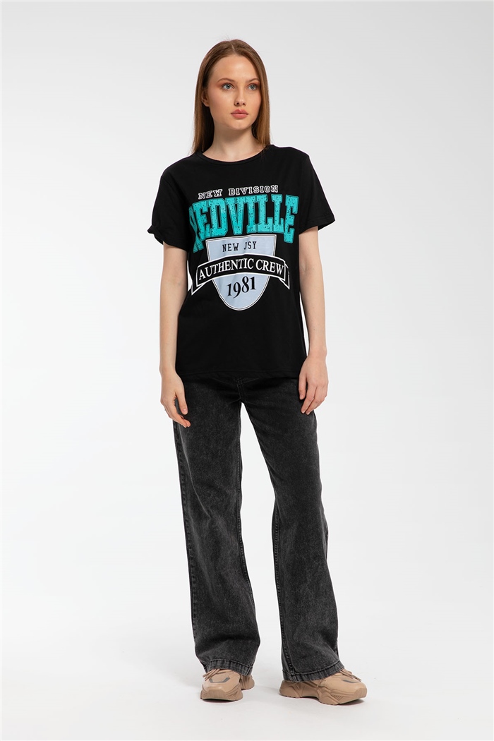 Nisan T-Shirt  SİYAH  N21-1088