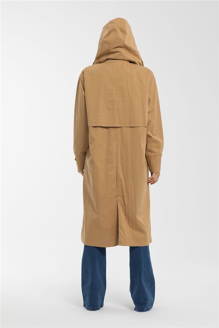 Nisan Uzun Trençkot  CAMEL  N21-1232
