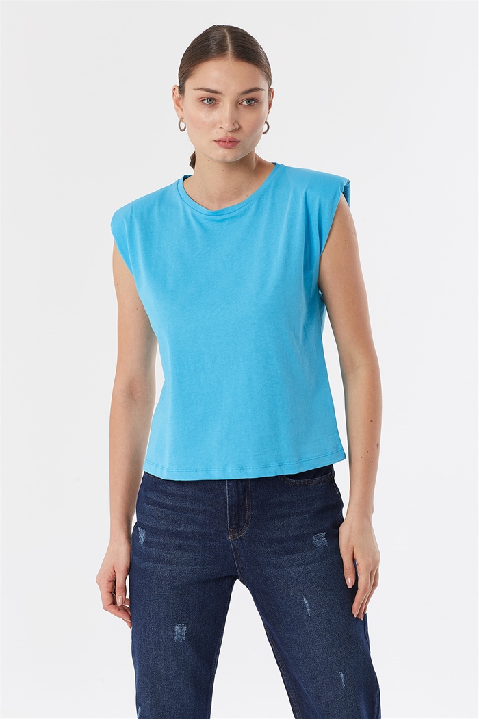 Nisan VATKALI T-SHIRT  AQUA  N22-1325