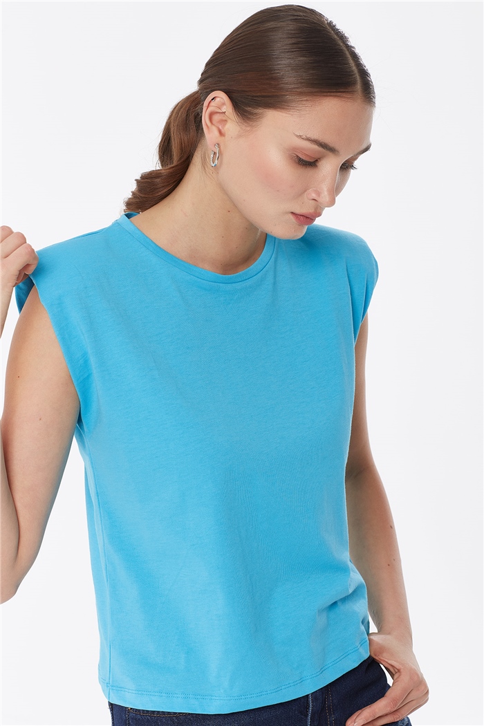 Nisan VATKALI T-SHIRT  AQUA  N22-1325