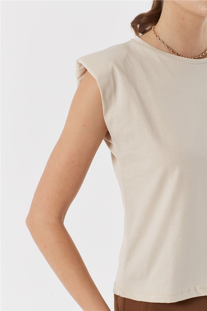 Nisan VATKALI T-SHIRT  BEJ  N22-1325