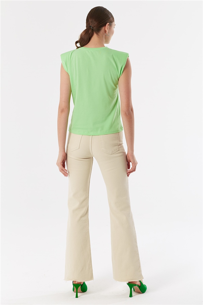 Nisan VATKALI T-SHIRT  ELMA YEŞİLİ  N22-1325
