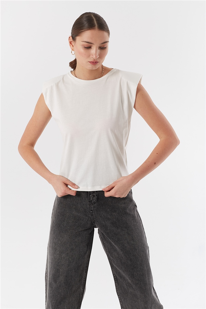 Nisan VATKALI T-SHIRT EKRU N22-1325