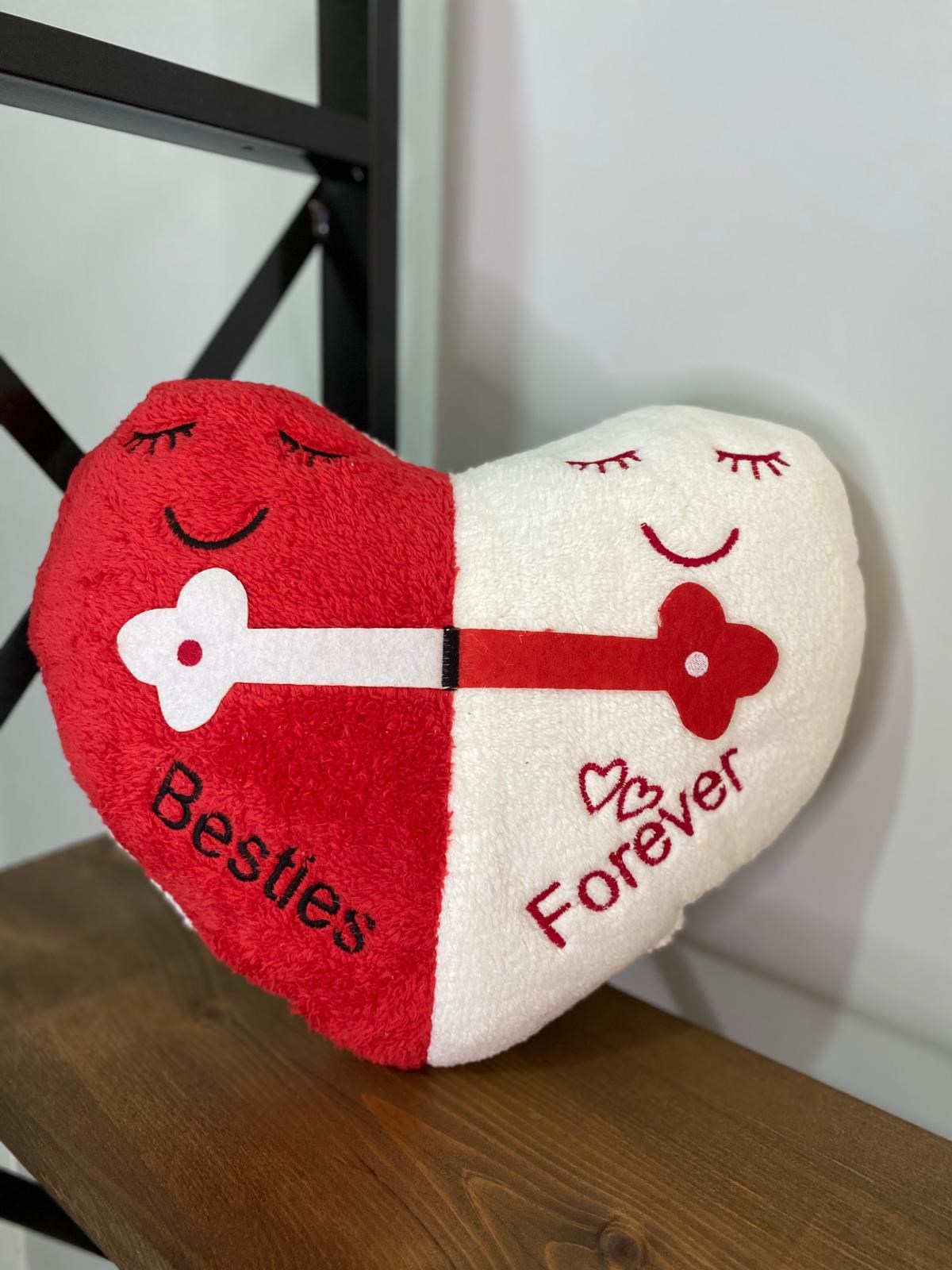 Best Friends Forever Tasarımlı Peluş Yastık