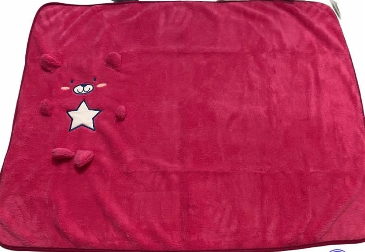 Pamuklu Bebek Battaniyesi-Pembe