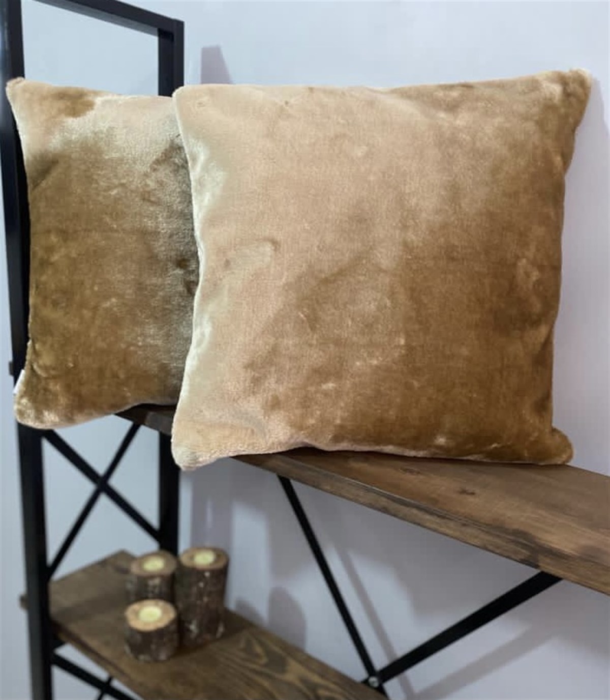 Peluş Dekoratif 2'li Kırlent Kılıfı Seti