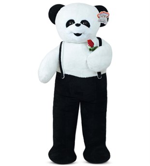 80 Cm Ayakta Tulumlu Çiçekli Panda Fiyatı