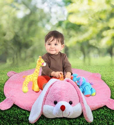 Bebek Oyun Halısı 120 cm Tavşanlı Oyun Matı (%100 Yerli) Fiyatı