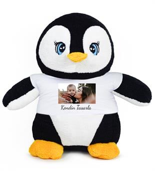 Kişiye Özel Tişörtlü Penguen Özgüner Oyuncak