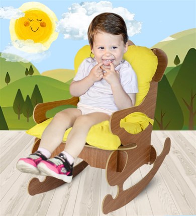 Özgüner Oyuncak Ahşap Çocuk Sandalyesi  60cm Fiyatı