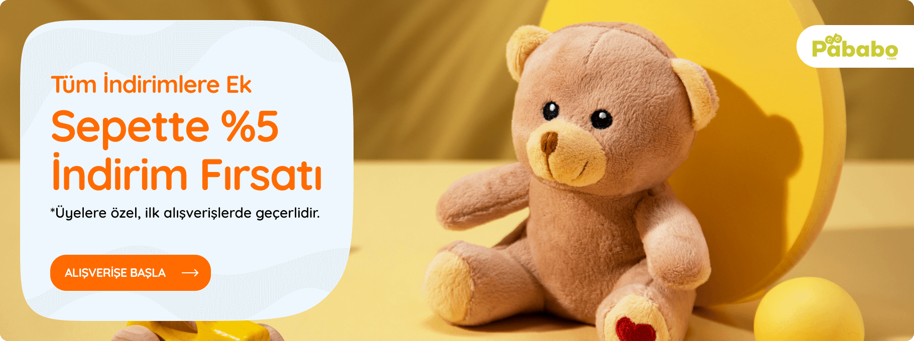 Sepette Ek %5 İndirim Kampanyası