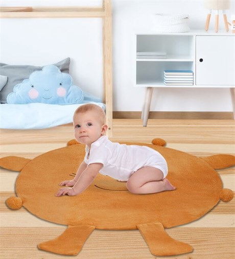 Bebek Oyun Halısı 120 cm Ponponlu ve Ayaklı (%100 Yerli) Fiyatları |  Pababo.com