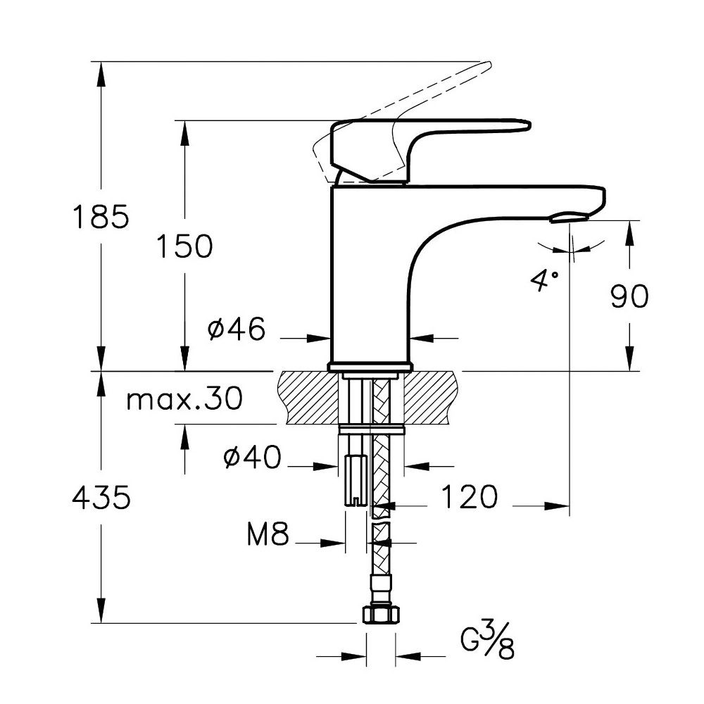 Artema Root Round Lavabo Bataryası