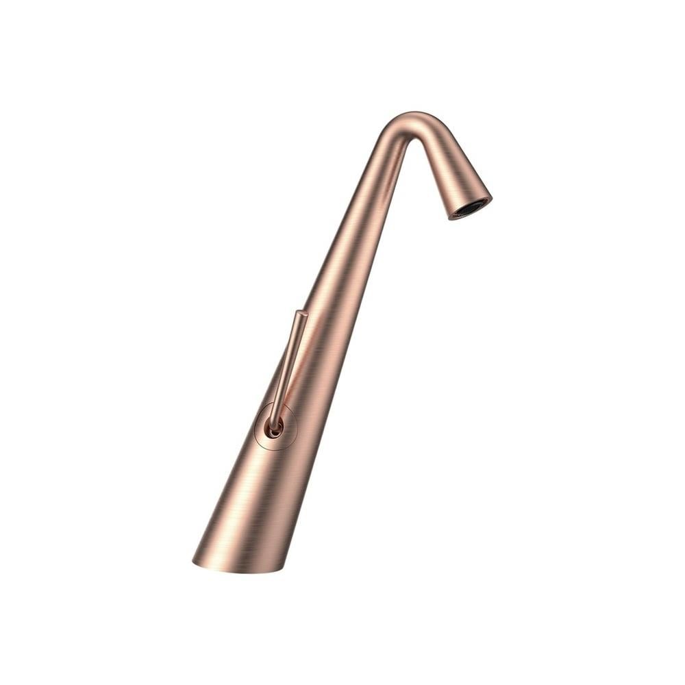 GraffeGraffe Crystal Fırçalı Rose Gold Çanak Lavabo Bataryası
