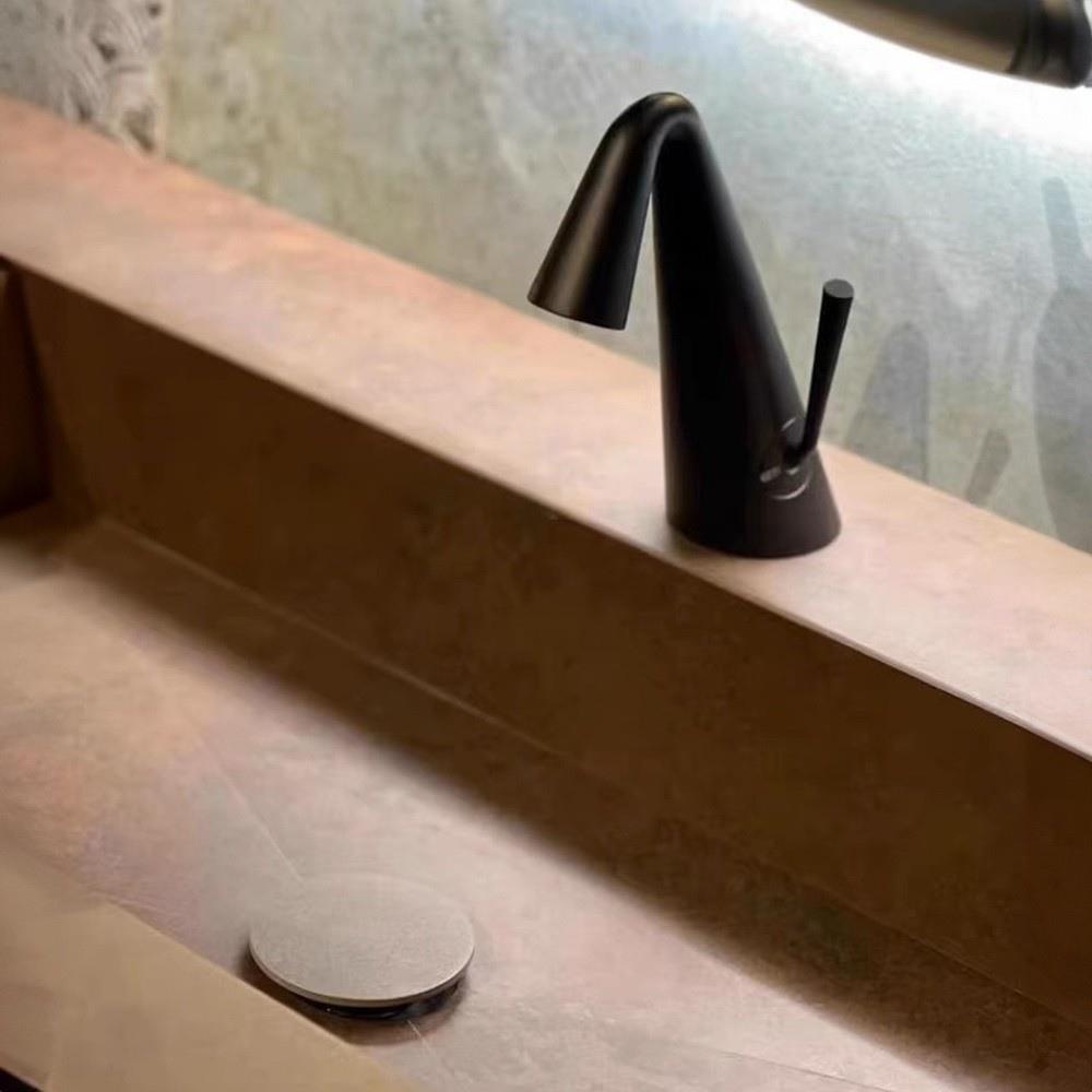 Graffe Crystal Mat Siyah Lavabo Bataryası