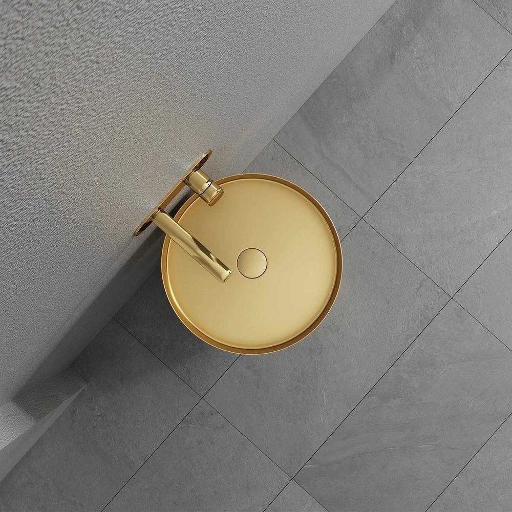 Graffe Orbis Altın Paslanmaz Çelik Monoblok Lavabo