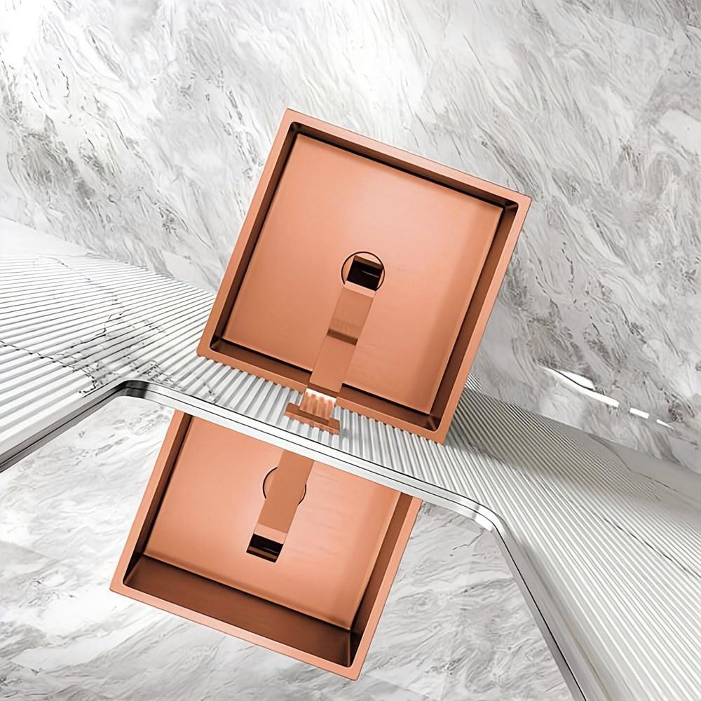 Graffe Prisma Rose Gold Paslanmaz Çelik Monoblok Lavabo