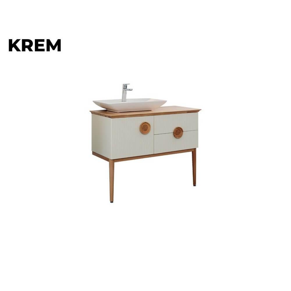 Lineart Arte 125 cm Füme Banyo Dolabı 1250