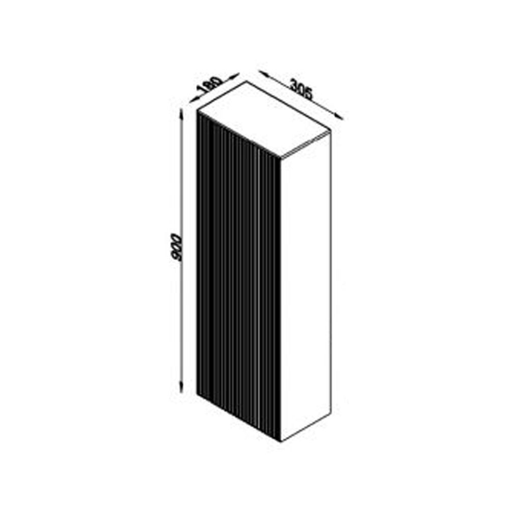 Lineart Electra 30 cm Çok Amaçlı Yan Üst Dolap