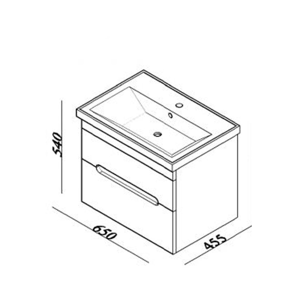 Lineart Enjoy Plus 65 cm Banyo Dolabı Alt Modülü