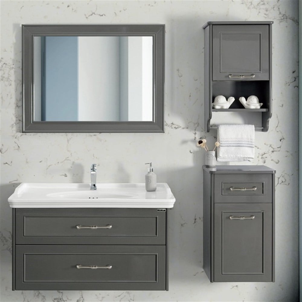 Lineart Frame 100 cm Banyo Dolabı 1000