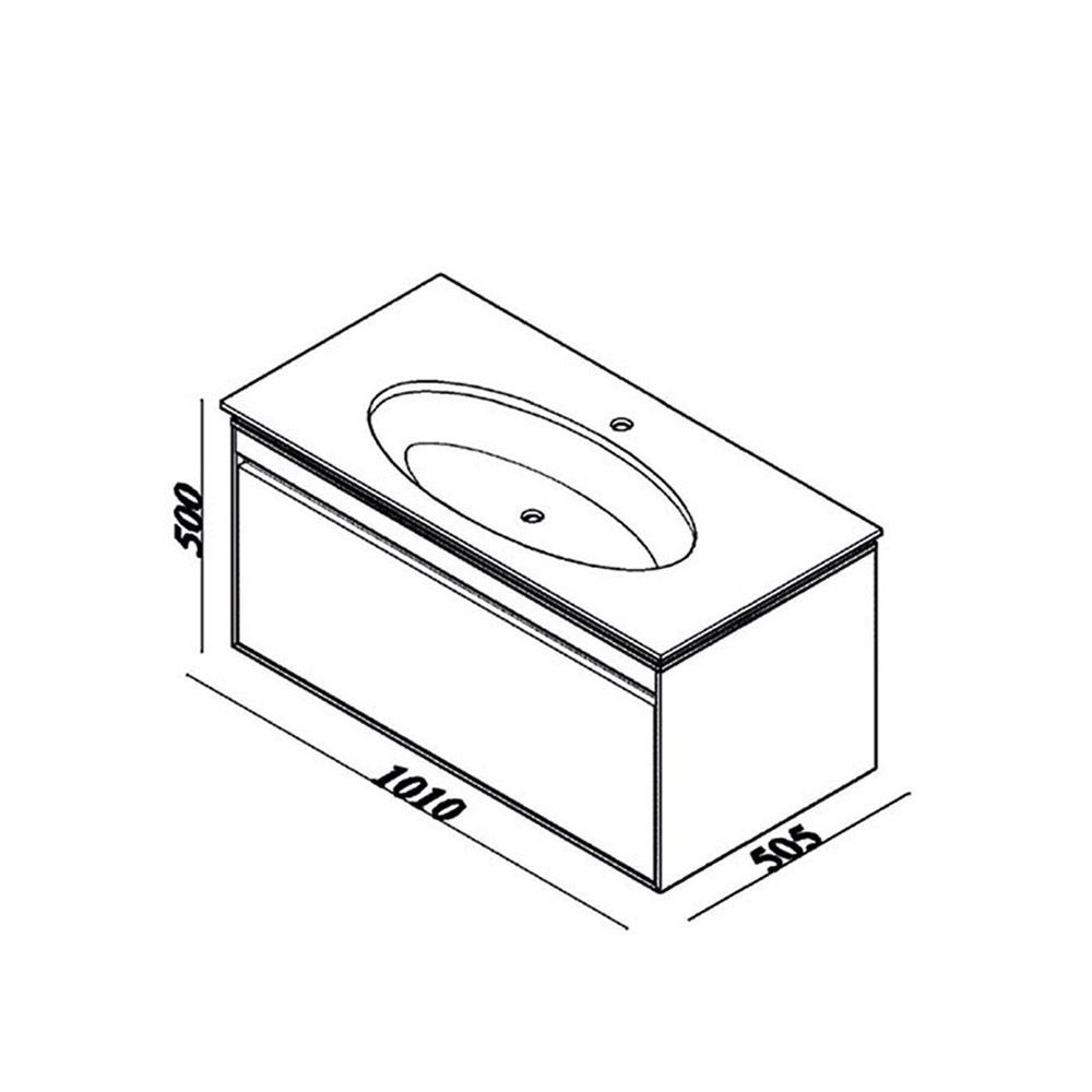 Lineart Icon 100 cm Banyo Dolabı Alt Modülü