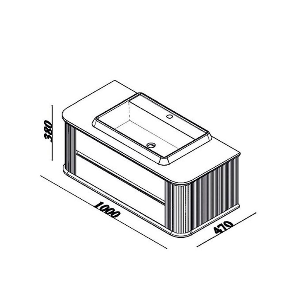 Lineart Maison 100 cm Banyo Dolabı Alt Modülü
