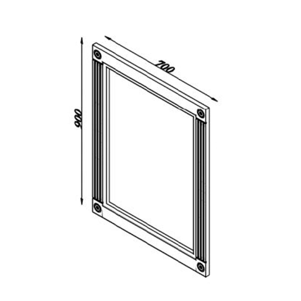 Lineart Oreo 60 cm Çerçeveli Led Ayna