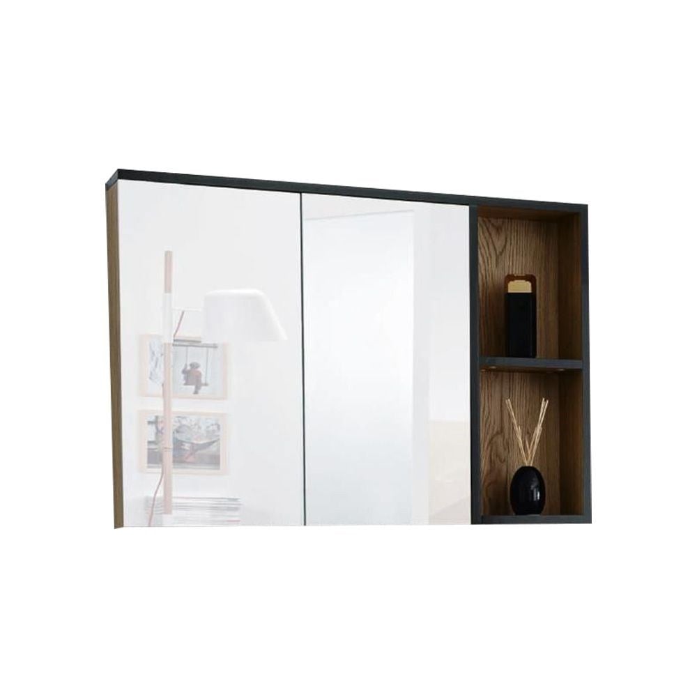 LineartRitmo 92 cm Açık Raflı Dolaplı Ayna