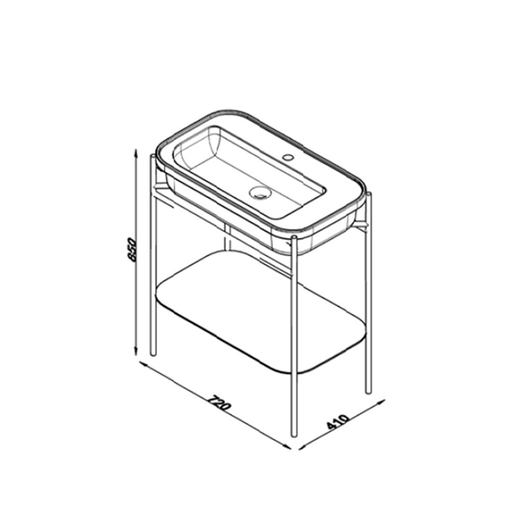 Lineart Sargas 70 cm Banyo Dolabı Alt Modülü