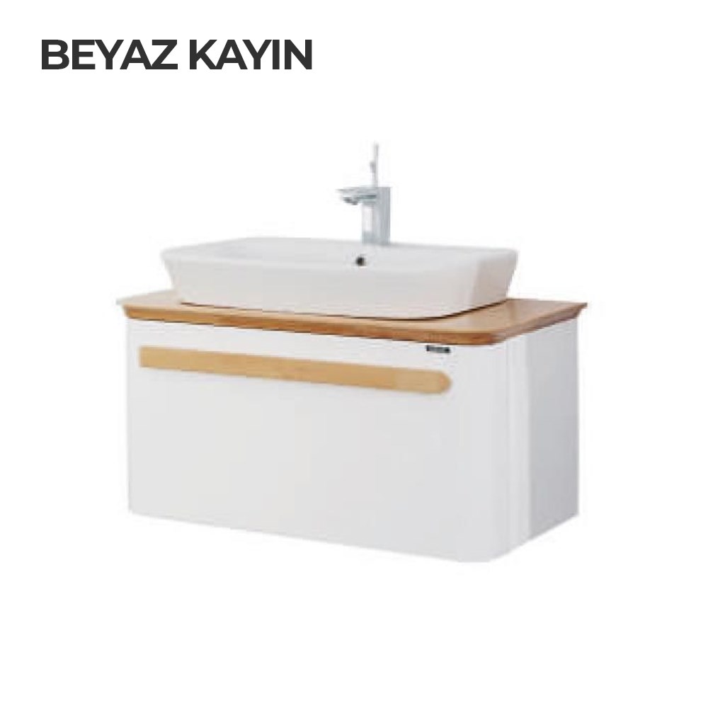 Lineart Sensio 85 cm Siyah Banyo Dolabı Alt Modülü