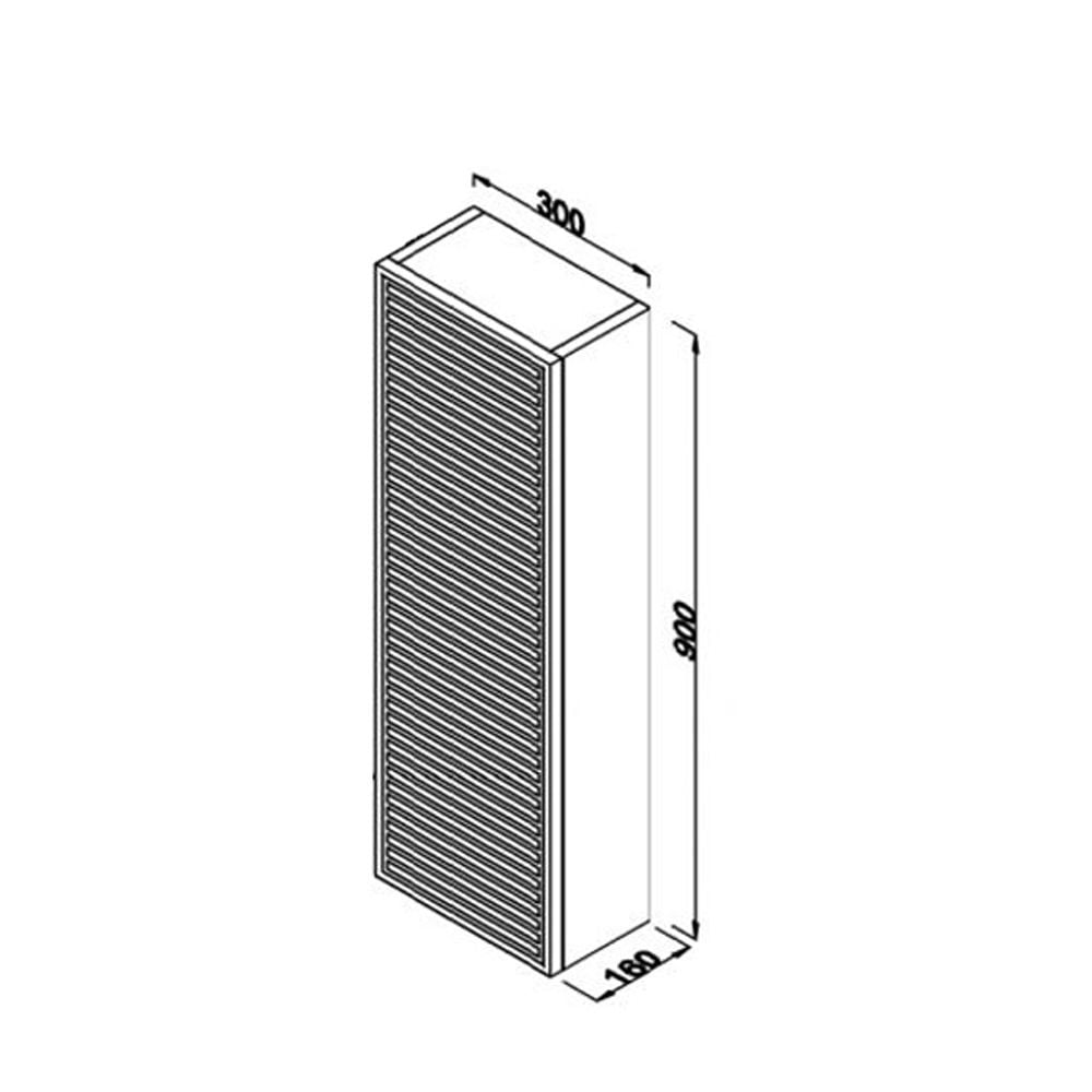 Lineart Syrma 30 cm Çok Amaçlı Yan Üst Modül