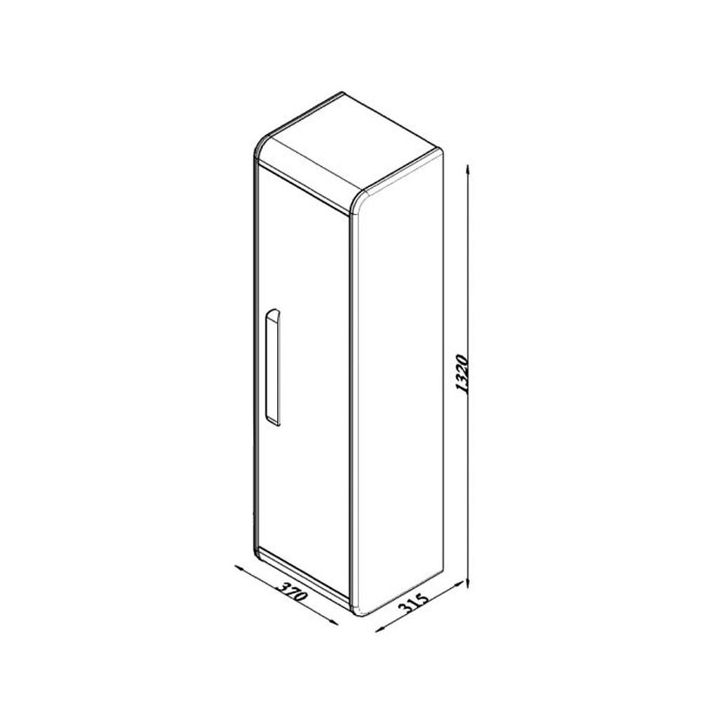 Lineart Vita 37 cm Boy Dolabı