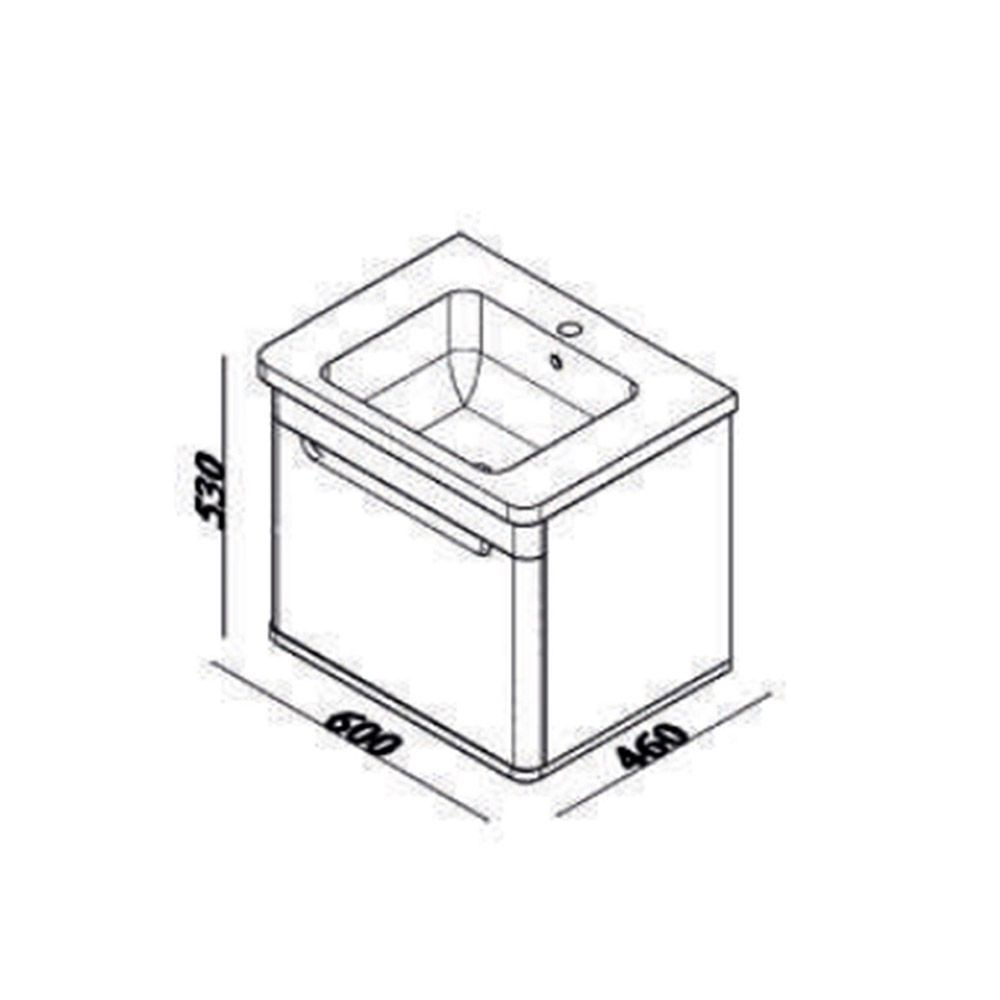 Lineart Wing 60 cm Banyo Dolabı Alt Modülü