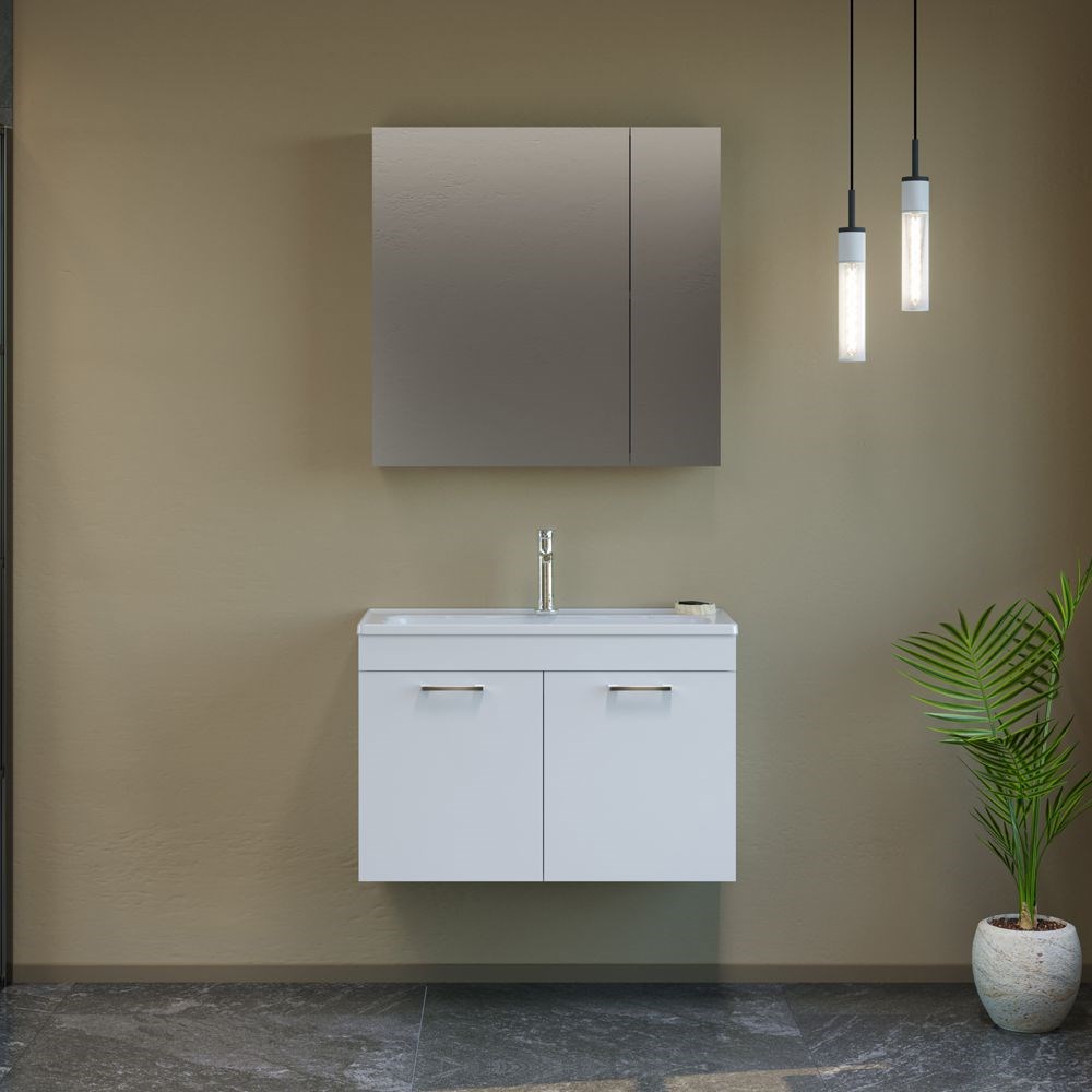 Orka Bafa 80 cm Banyo Dolabı
