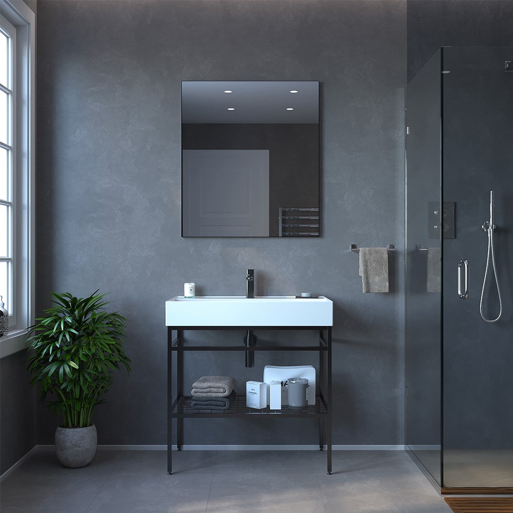 Orka Capetown 80 cm Banyo Dolabı Beyaz Lavabolu