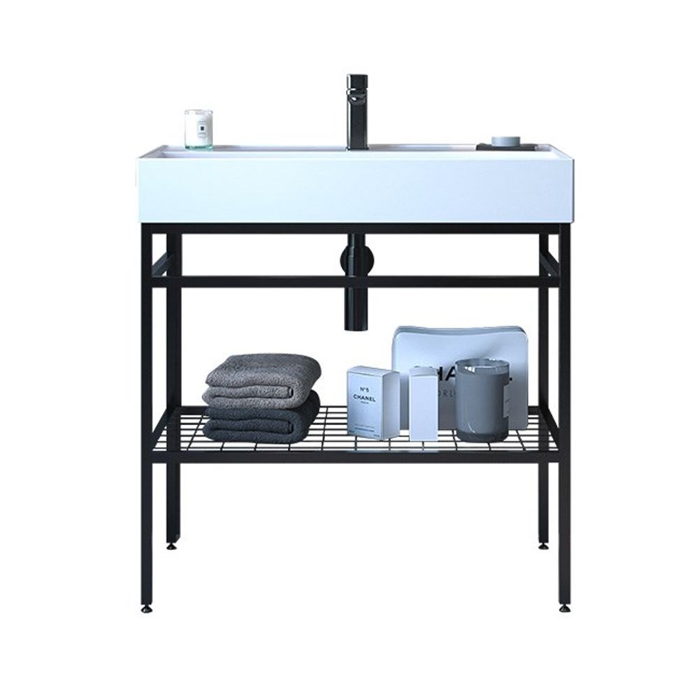 OrkaCapetown 80 cm Banyo Dolabı Alt Modülü Beyaz Lavabolu