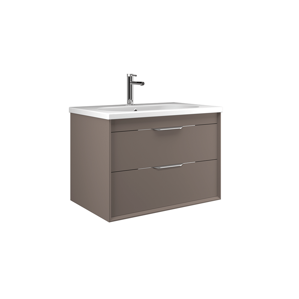 Orka Clay 65 cm Çift Çekmeceli Banyo Dolabı Alt Modülü