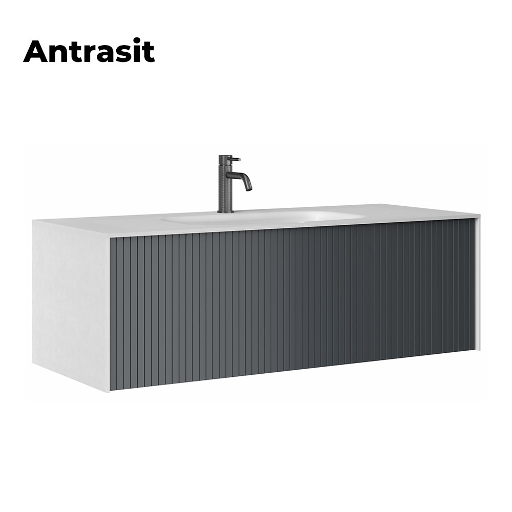 Orka Cube 160 cm Çift Gözlü Banyo Dolabı Alt Modülü