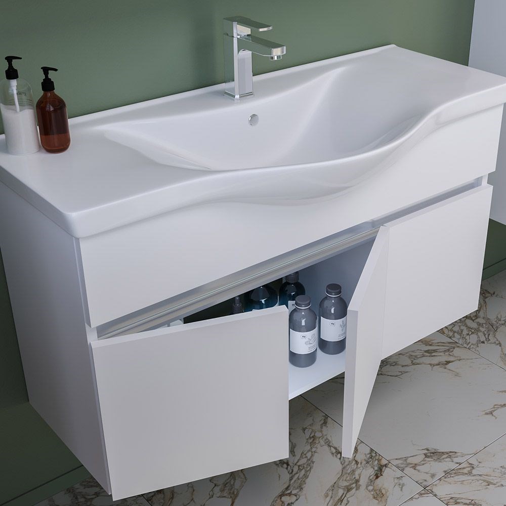 Orka Dinar 55 cm Kapaklı Banyo Dolabı Alt Modülü