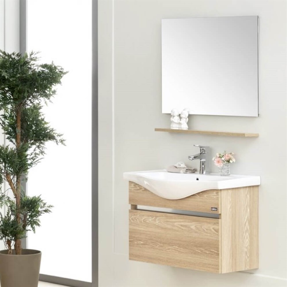 Orka Dinar 65 cm Kapaklı Banyo Dolabı