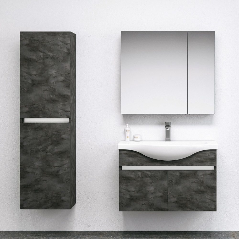 Orka Dinar 80 cm Kapaklı Banyo Dolabı