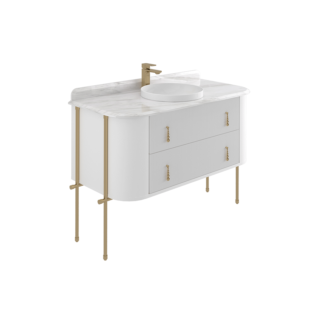 Orka Felice 107 cm Metal Ayaklı Banyo Dolabı Alt Modülü